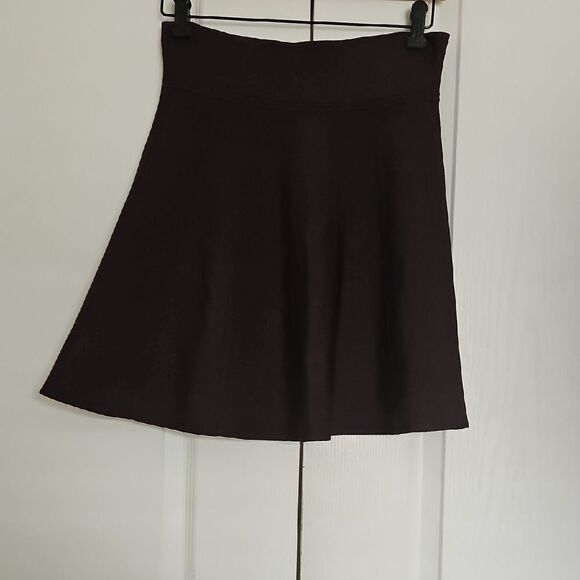 Wilfred Deep Purple Pleated A-Line Mini Skirt - Picture 7 of 16